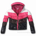Ladies' Coat, 4-Color Combination, White, Pink, Grey and Black